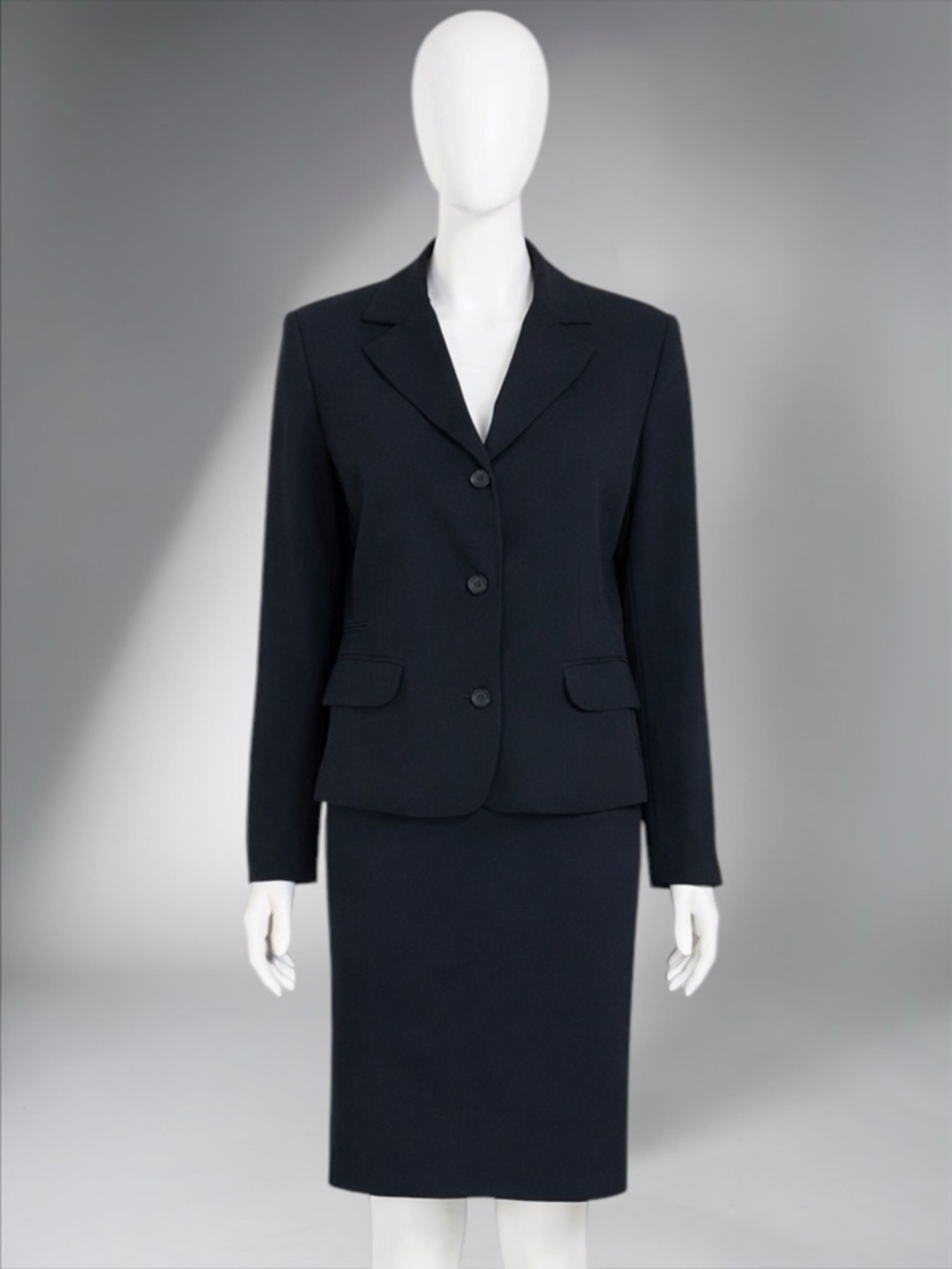 Classic Women's Black Tailored Suit